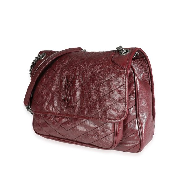 Saint Laurent Rouge Legion Matelassé Leather Large Niki Bag - Picture 2 of 8